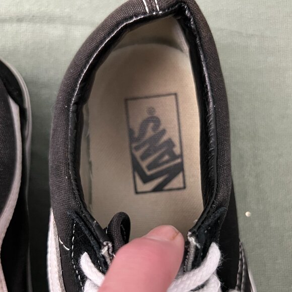 VANS Old Skool Black w White Side Stripe Skater Shoes Men: 5.5 Women: 7.0 - Picture 4 of 8